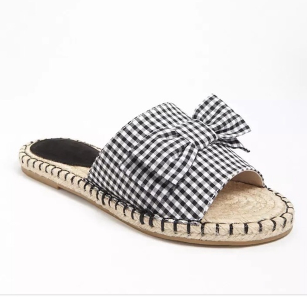 Plaid Slip On Sandals